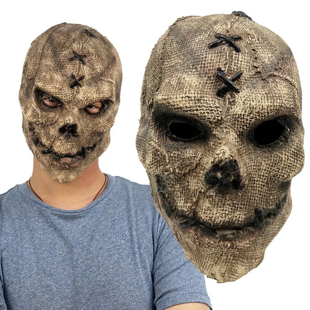 Horror Killer Skull Mask Cosplay Scary Skeleton Latex Masks Helmet Halloween Party Costume Props